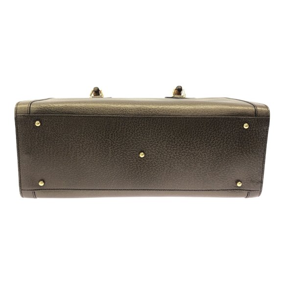 GUCCI Bamboo Handbag Tote Bag Brown Leather Women's Mikunigaoka Store - Picture 4 of 6